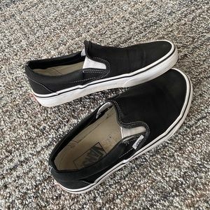 Black slip on vans